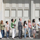 Illustration for article titled Excited Nation Already Lining Up Outside IRS Offices In Anticipation Of Tax Day